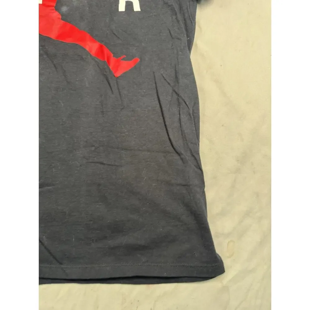 Jordan Air Jumpman Logo Graphic T-Shirt Black Red Men’s Size S